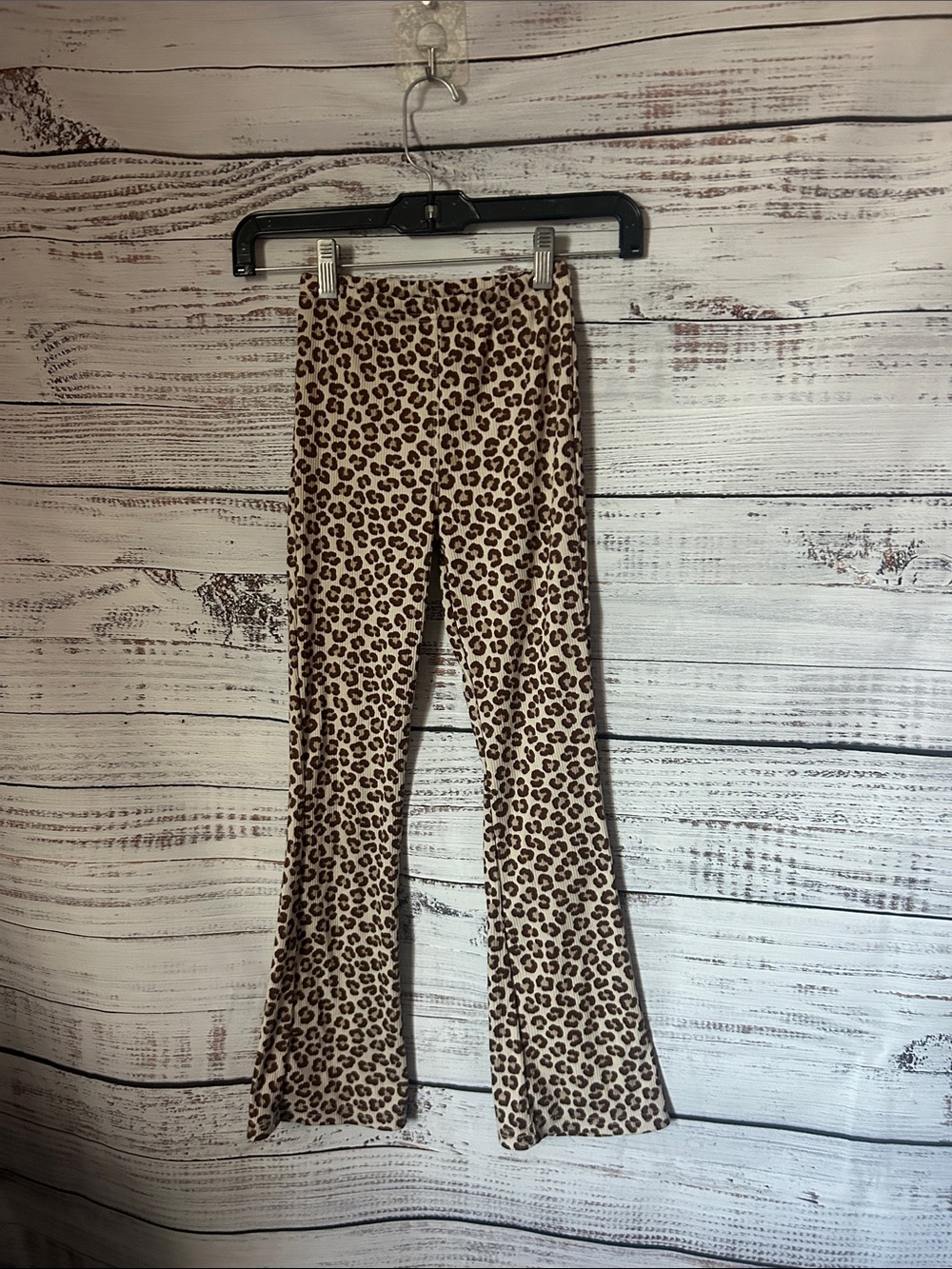 Girls shosho Leopard Print Flared pants size 10/12